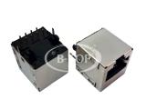 Single Vertical RJ45 Connector with Transformer