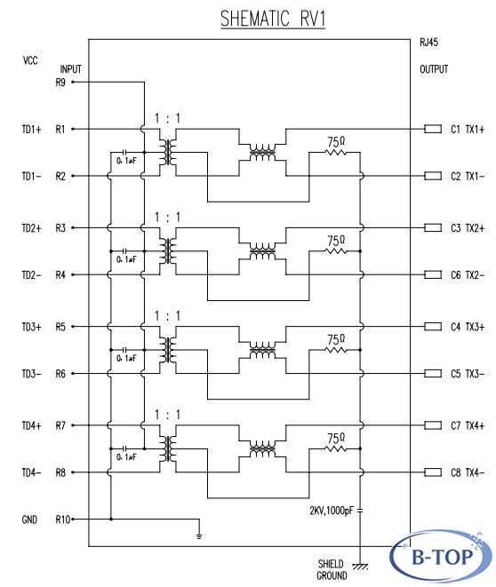 vedhæng gå på arbejde blanding 2x6 RJ45 PCB Jack Connector with Magnetics for Gigabit Ethernet - 2xN  Stacked Magnetic RJ45 Jack and Dual RJ45 Connector - BroadTop Electronic