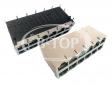 1000 Base-T RJ45 2x6 PoE Integrated Connectors with Magnetics
