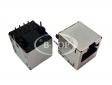 Single Vertical RJ45 Connector with Transformer